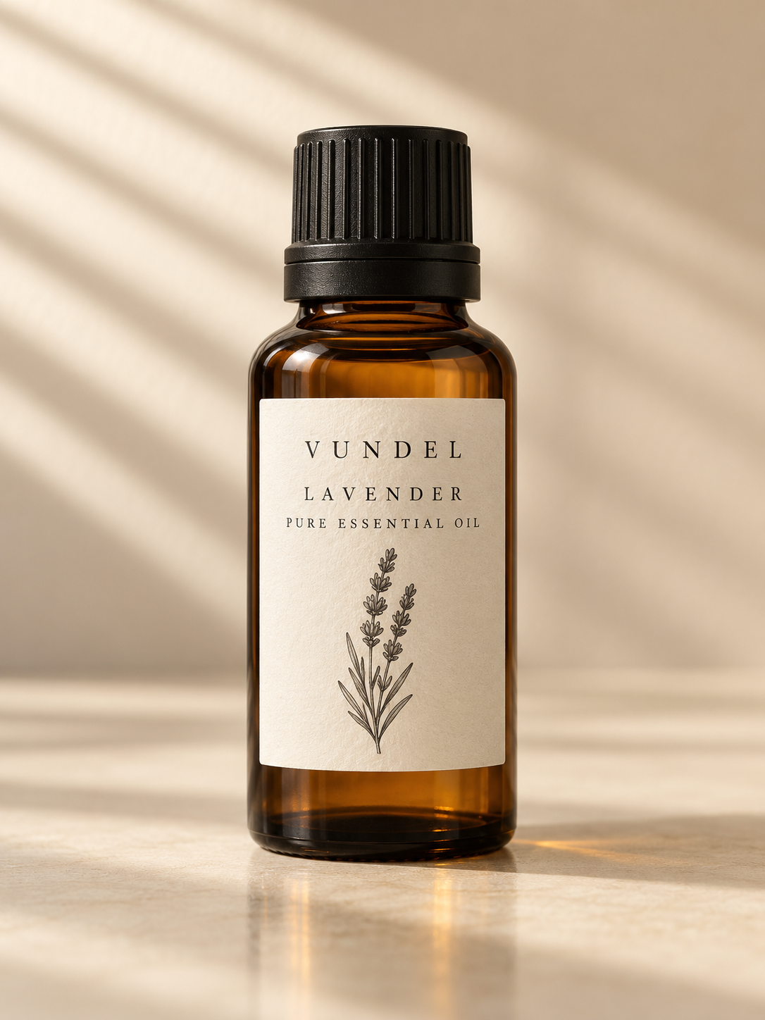 VUNDEL Lavender pure essential oil, 30ml amber glass bottle